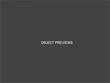 Tablet Screenshot of objectpreviews.com